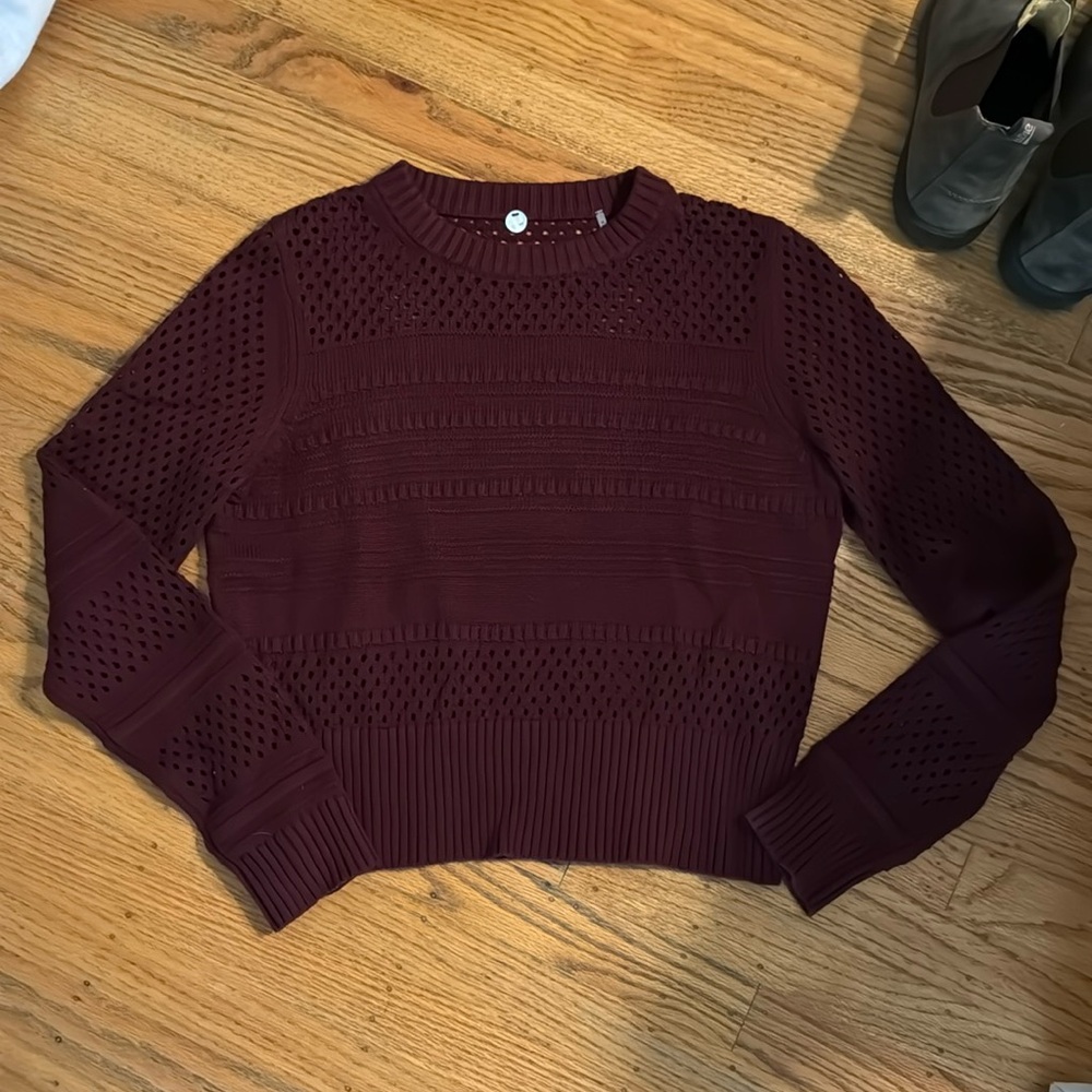 Margaret O’Leary Burgundy Long Sleeve Sweater